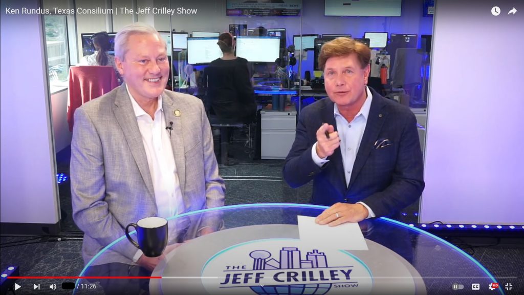 The Jeff Crilley Show features Texas Consilium, 360, and Ken Rundus ...